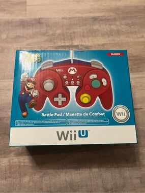 Hori Super Mario Battle Pad Controller Red Wii U Brand New Sealed